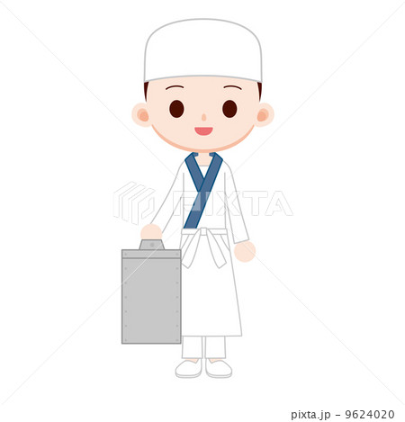 出前持ちの男性店員 9624020