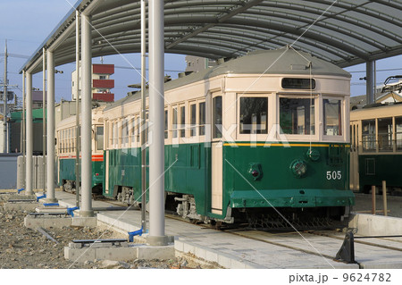 鉄道　　京都　市電　梅小路　市電ひろば　公園　路面電車　電車　保存　保管　505 9624782