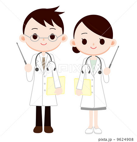 指示棒をもつ医師　説明　　 9624908