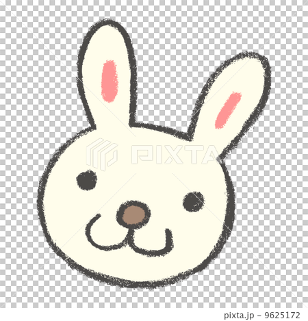 クレヨンお絵描きE_うさぎのイラスト素材 [9625172] - PIXTA