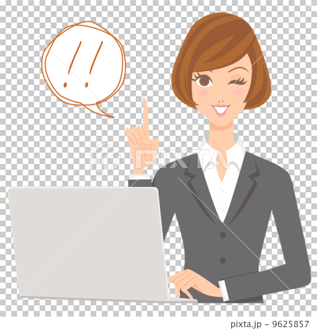 ビジネスウーマン　パソコン　女性 9625857