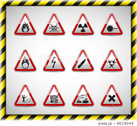 Triangel red danger sign 9628049