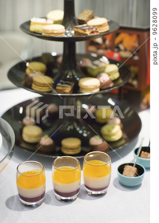 Variety of desserts at event party or wedding 9628099