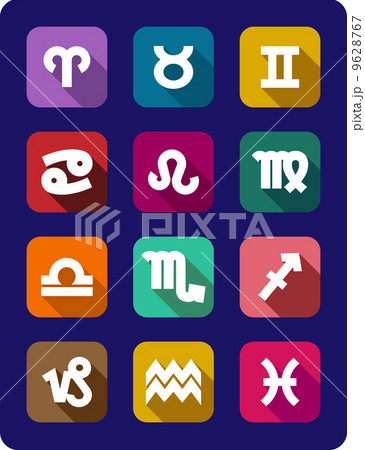 Set of icons of the signs of the zodiac Set of icons of the signs of the zodiac 9628767
