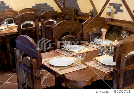 restaurant wooden interior 9629711