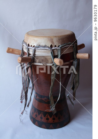 Sabar drum from Senegal, west africa (Savar - Stock Photo
