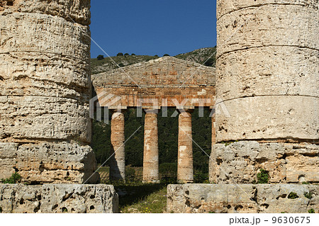 Classic Greek (Doric) Temple at Segesta in Sicily Classic Greek (Doric) Temple at Segesta in Sicily 9630675