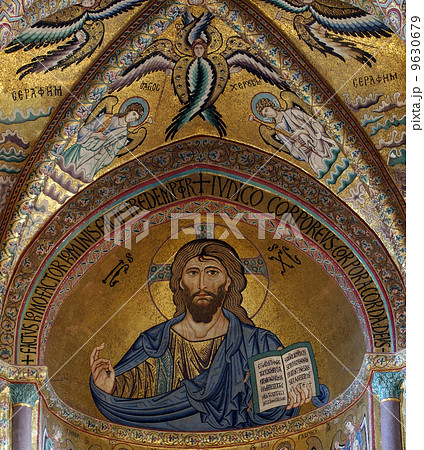 The Christ Pantokrator. Cathedral-Basilica of Cefalu 9630679
