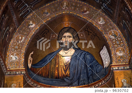 The Christ Pantokrator. Cathedral-Basilica of Monreale 9630702