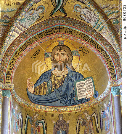 The Christ Pantokrator. Cathedral-Basilica of Cefalu 9630705