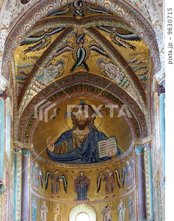 The Christ Pantokrator. Cathedral-Basilica of Cefalu 9630715