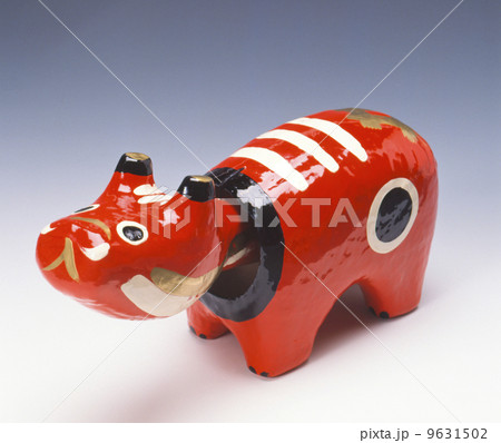 会津若松 赤べこの写真素材