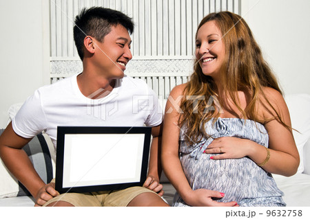 Beautiful married couple sharing a light-hearted moment. Beautiful married couple sharing a light-hearted moment. 9632758