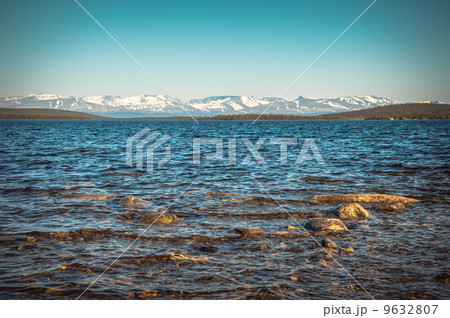 Imandra Lake and Hibiny mountains Northern Landscape moody scenery Scandinavian nature trendy colors Imandra Lake and Hibiny mountains Northern Landscape moody scenery Scandinavian nature trendy colors 9632807