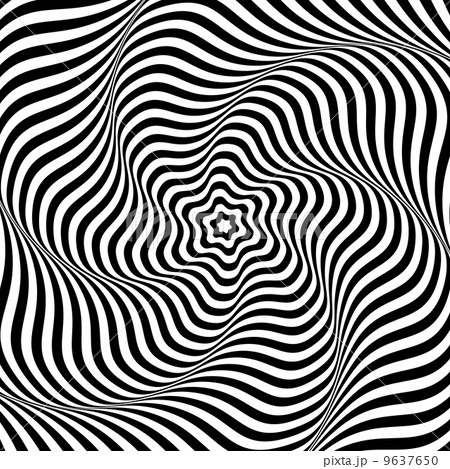Illusion of wavy rotation movement. Abstract op art background. Illusion of wavy rotation movement. Abstract op art background. 9637650