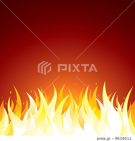 Fire Background Vector Template for Text or Design - Stock Illustration  [9638011] - PIXTA