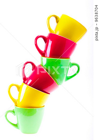 Beautiful yellow, red, green color cups Beautiful yellow, red, green color cups 9638704