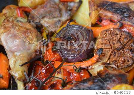 vegetables and chicken 9640219