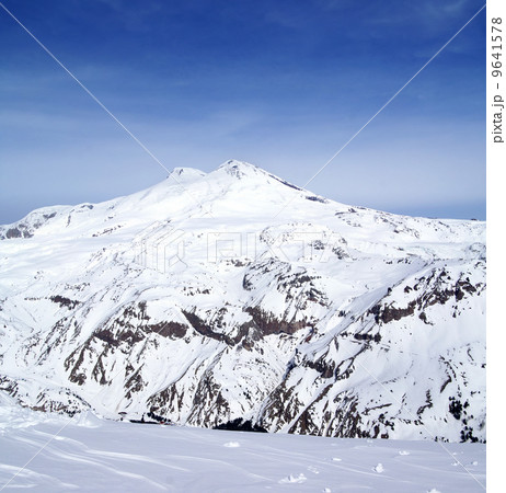 Panoramic view on mount Elbrus 9641578