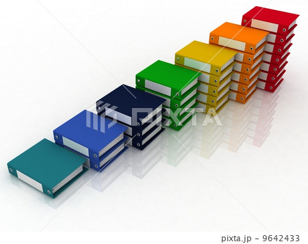 business diagram from folders for documents business diagram from folders for documents 9642433