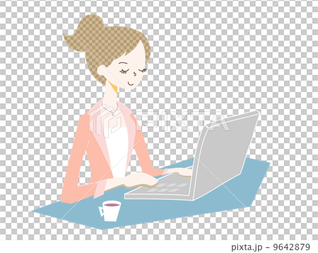 デスクワークをする女性 9642879