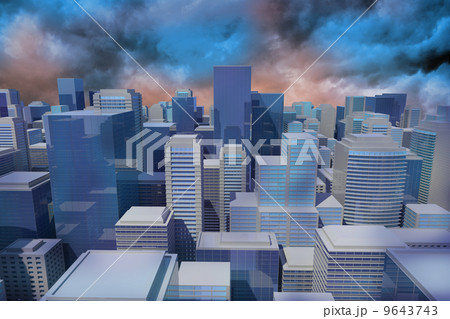 Digitally generated cityscape 9643743