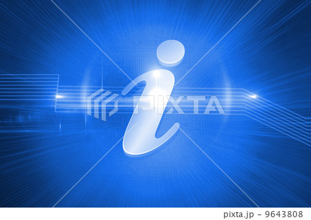 Shiny information icon on blue background Shiny information icon on blue background 9643808
