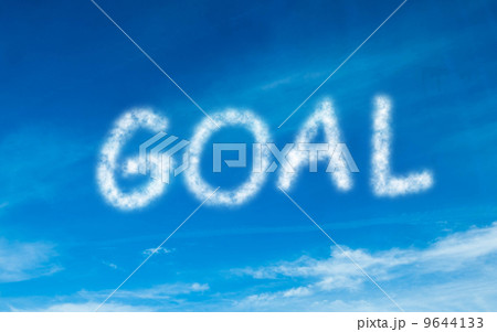 Goal written in white in sky Goal written in white in sky 9644133