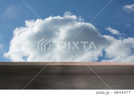 Balcony and bright sky Balcony and bright sky 9644477