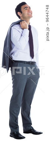 Smiling businessman standing Smiling businessman standing 9644748
