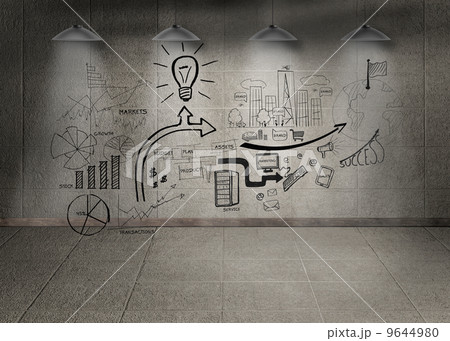 Graphic in grey room 9644980