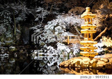 兼六園、池の冬景色 兼六園、池の冬景色 9645911