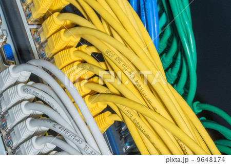 network cables connected to switch 9648174