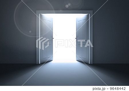 Doors Opening Revealing Lightのイラスト素材