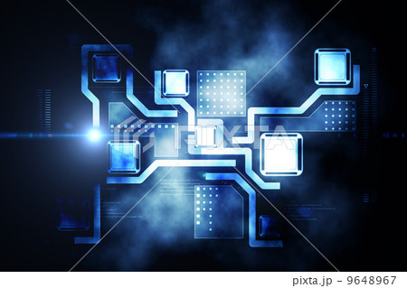 Abstract technology interface 9648967