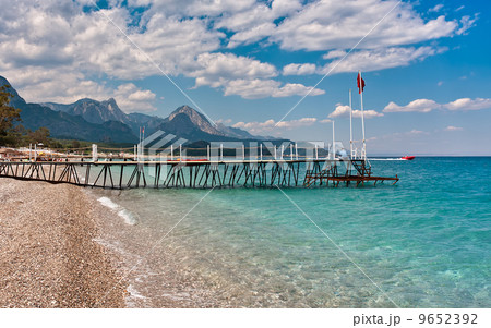 Shoreline and sea view in Kemer, Turkey. Shoreline and sea view in Kemer, Turkey. 9652392
