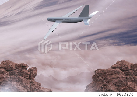Composite image of rocky landscape 9653370