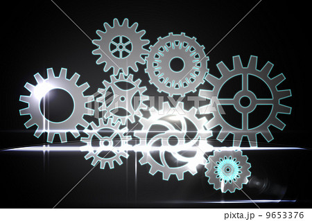 Cogs and wheels graphic Cogs and wheels graphic 9653376