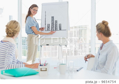 Casual business people in office at presentation 9654754