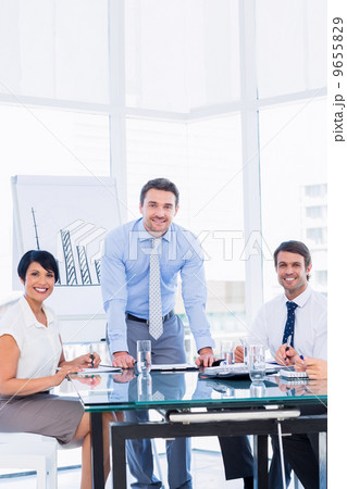 Business people in office at presentation Business people in office at presentation 9655829