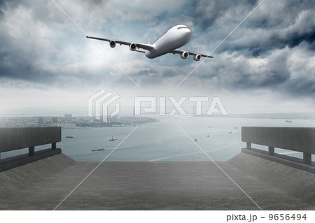 Composite image of coastline and city Composite image of coastline and city 9656494