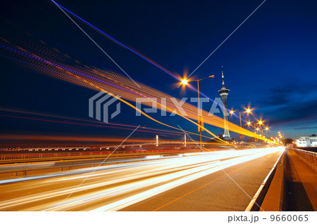 highway under the bridge in macao highway under the bridge in macao 9660065