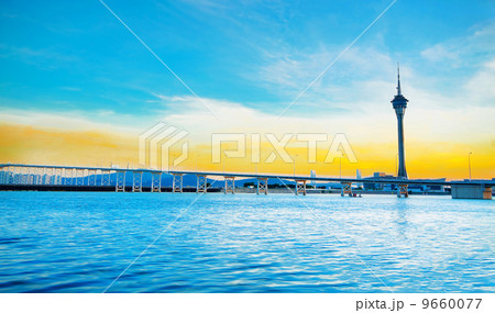 Macau cityscape of bridge and skyscraper Macao, Asia. Macau cityscape of bridge and skyscraper Macao, Asia. 9660077
