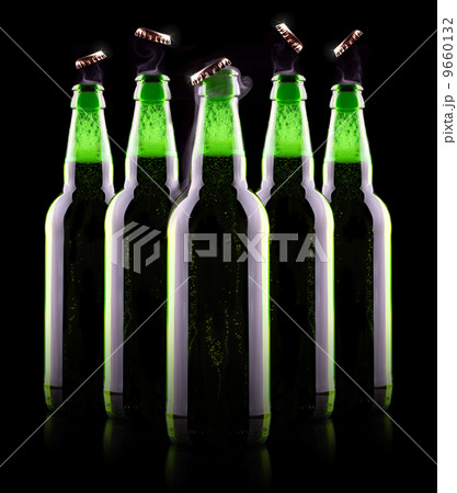 open wet beer bottle open wet beer bottle 9660132