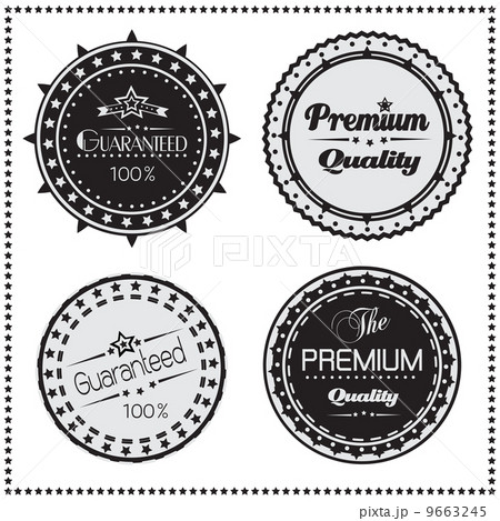 Premium Quality and Guarantee retro labels, Vector illustration Premium Quality and Guarantee retro labels, Vector illustration 9663245