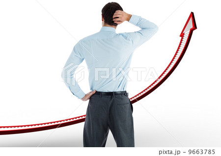 Composite image of thinking businessman with hand on head Composite image of thinking businessman with hand on head 9663785