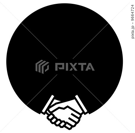 握手（モノクロ） 9664724