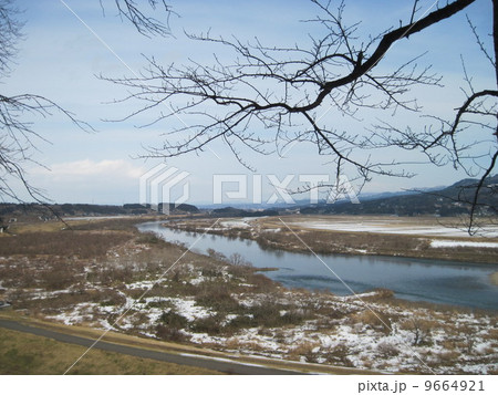 岩手県旅紀行(平泉、高舘義経堂からの北上川の眺め) 岩手県旅紀行(平泉、高舘義経堂からの北上川の眺め) 9664921