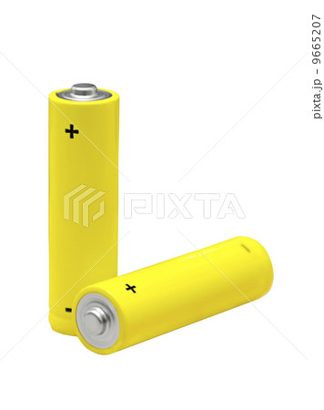 two yellow AA batteries 9665207