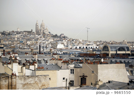 パリ町並み　サクレクール寺院 9665550